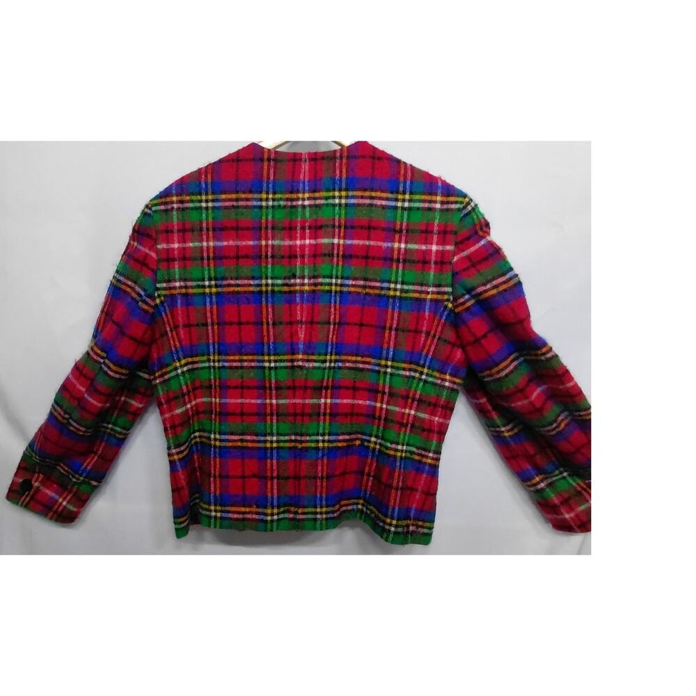 Pendleton Virgin Wool Plaid Jacket Red Long Sleev… - image 2